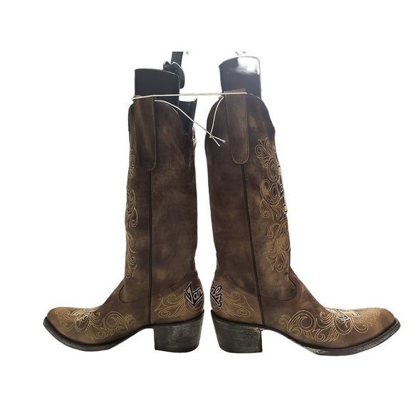 Idaho Vandals Gameday Embroidered Women's Western Cowgirl Boots Size 7.5B New - Picture 2 of 11